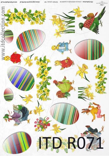 DECOUPAGE PAPIR RIŽIN A4, USKRS 17