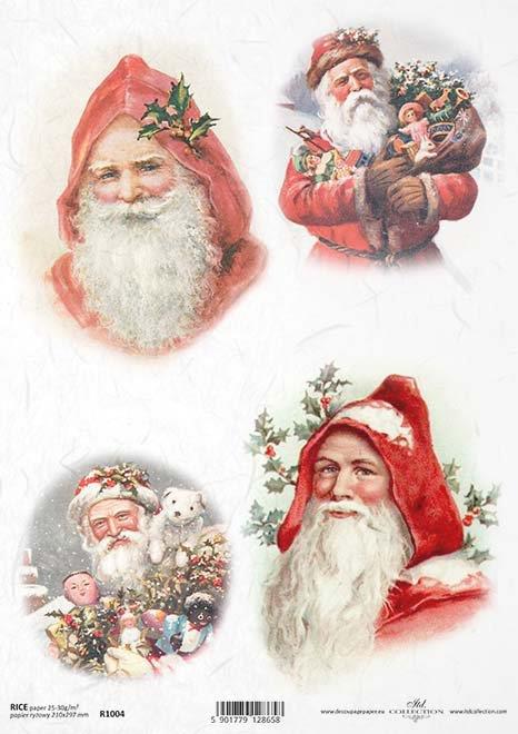 DECOUPAGE PAPIR RIŽIN A4, DJED BOŽIĆNJAK