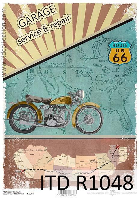 DECOUPAGE PAPIR RIŽEV A4, MOTOR
