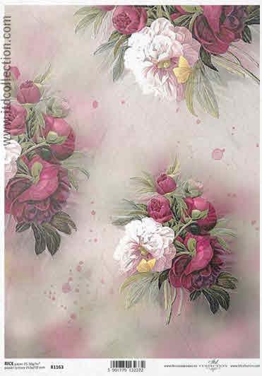 DECOUPAGE PAPIR RIŽIN A4, BUKETI