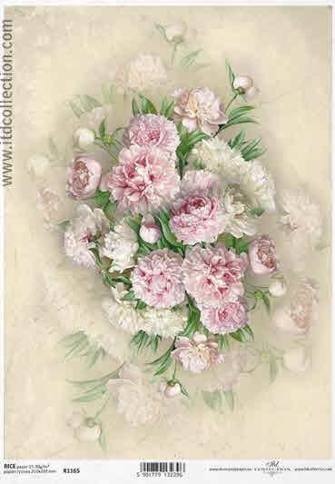 DECOUPAGE PAPIR RIŽIN A4, VELIK BUKET