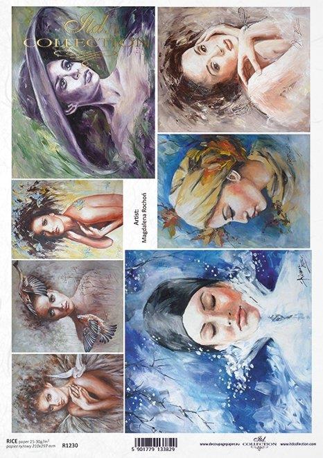 DECOUPAGE PAPIR RIŽIN A4, ŽENA