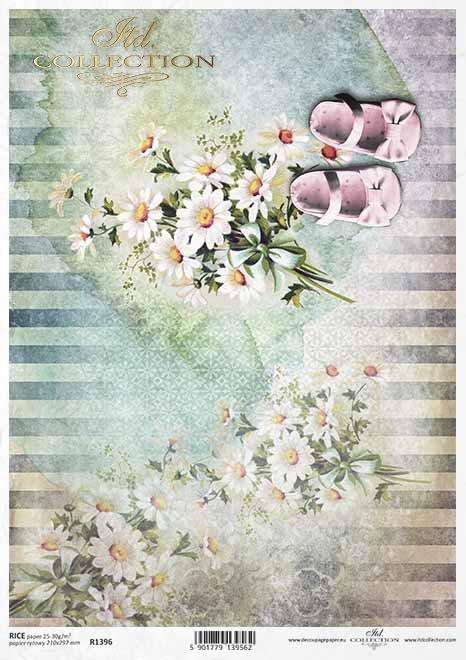 DECOUPAGE PAPIR RIŽIN A4, TRATINČICA