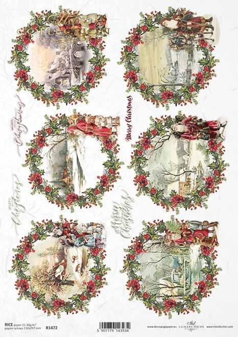 DECOUPAGE PAPIR RIŽIN A4, CVIJEĆE
