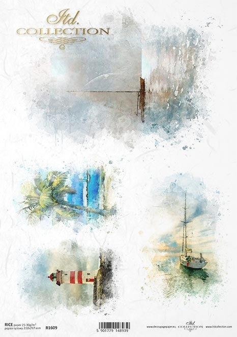 DECOUPAGE PAPIR RIŽIN A4, MORE
