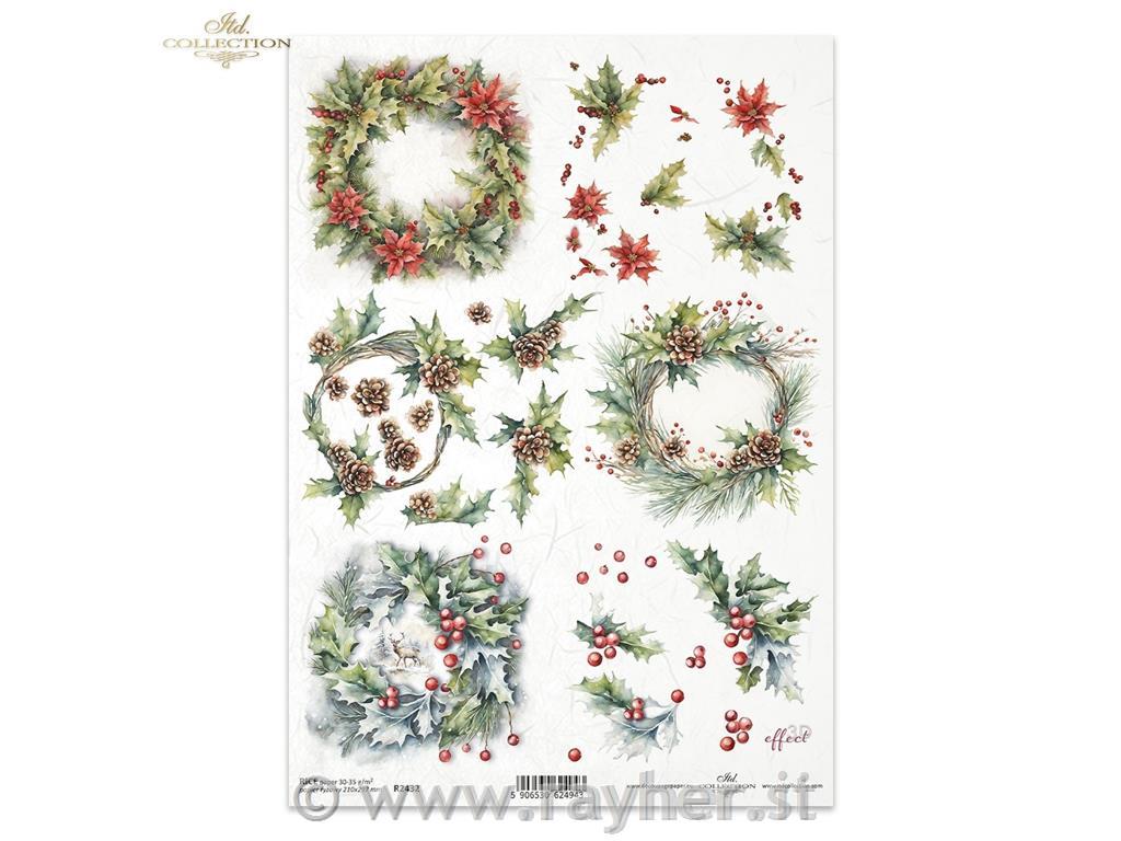 DECOUPAGE PAPIR RIŽIN A4