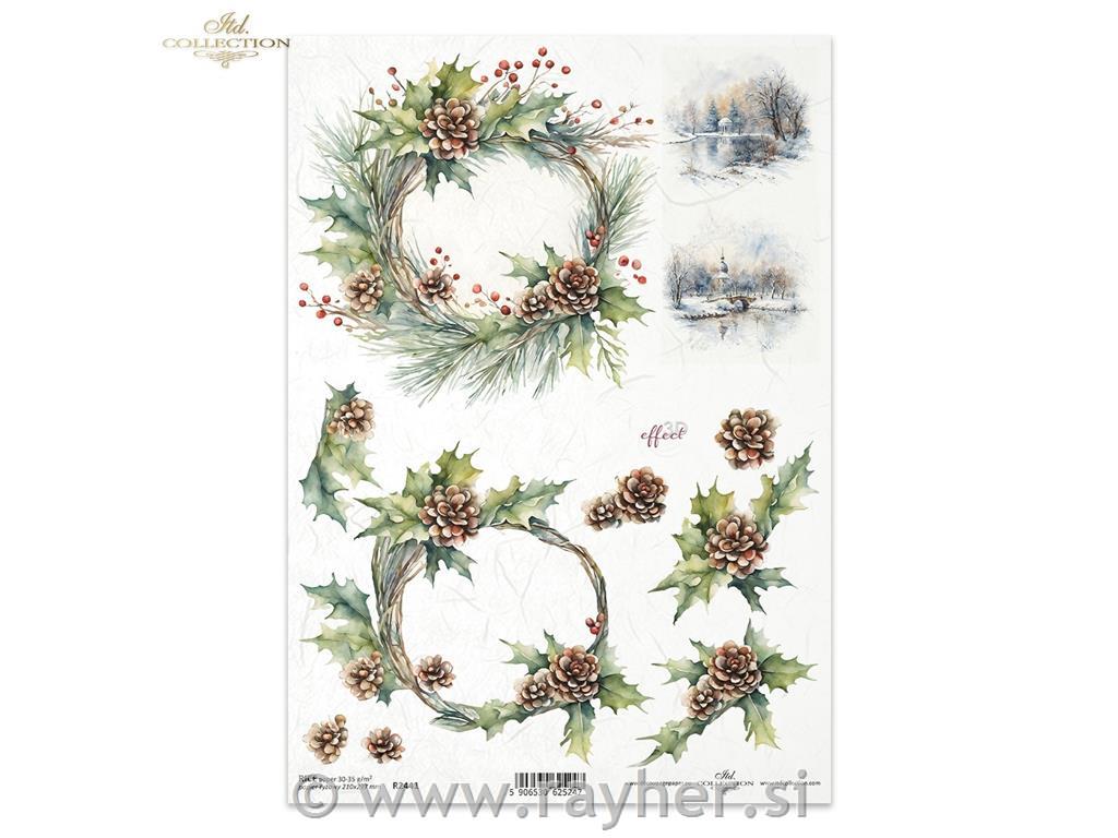 DECOUPAGE PAPIR RIŽIN A4