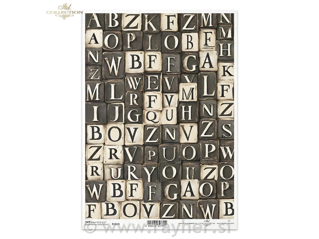 DECOUPAGE PAPIR RIŽIN A4