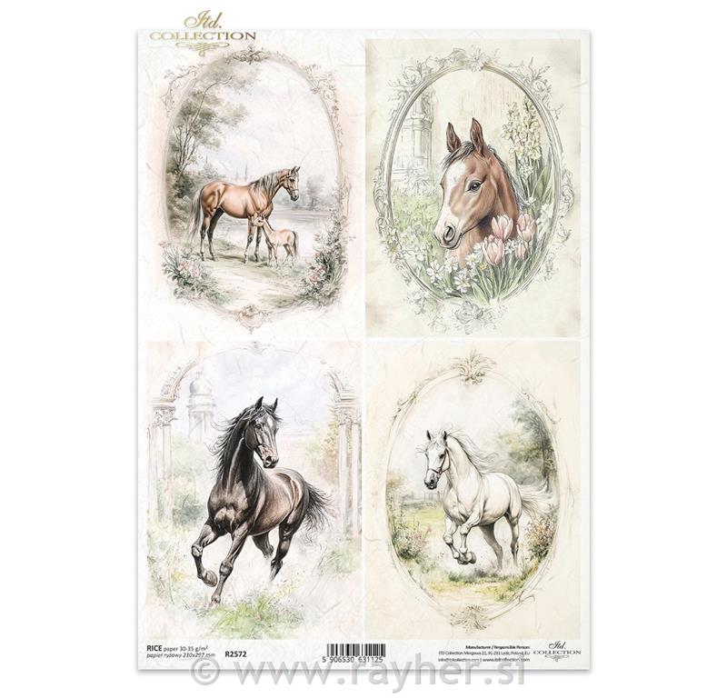DECOUPAGE PAPIR RIŽIN A4