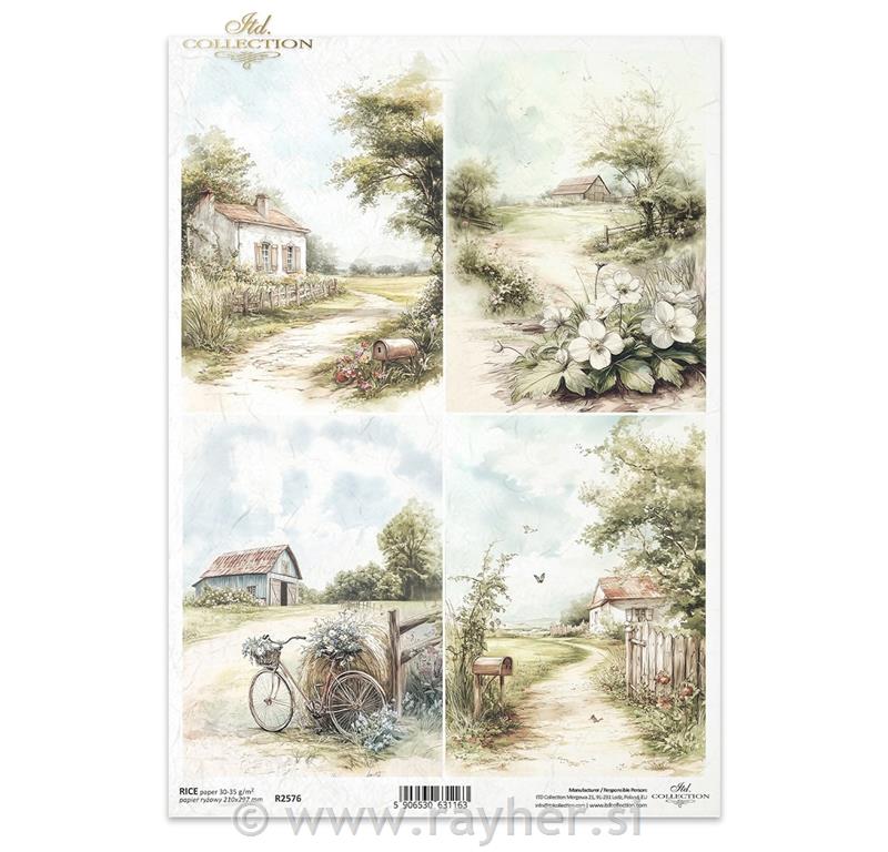 DECOUPAGE PAPIR RIŽIN A4