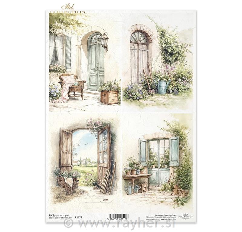DECOUPAGE PAPIR RIŽIN A4