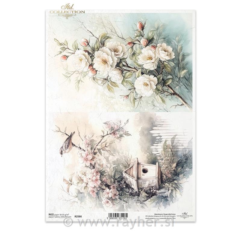 DECOUPAGE PAPIR RIŽIN A4