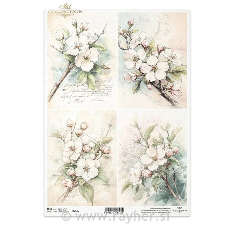 DECOUPAGE PAPIR RIŽIN A4