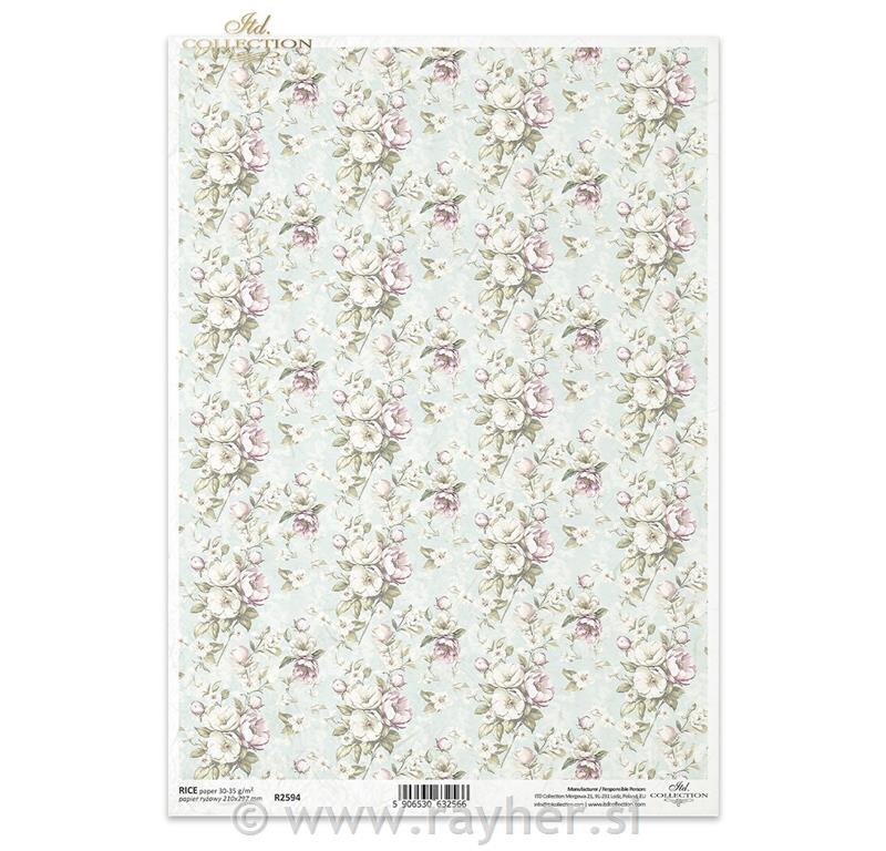 DECOUPAGE PAPIR RIŽIN A4