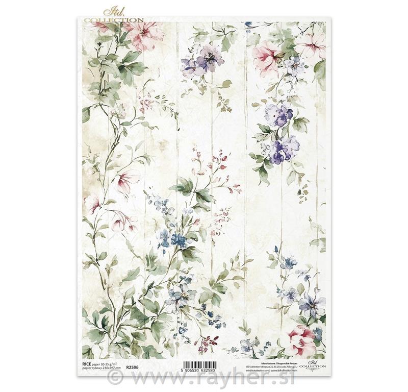DECOUPAGE PAPIR RIŽIN A4