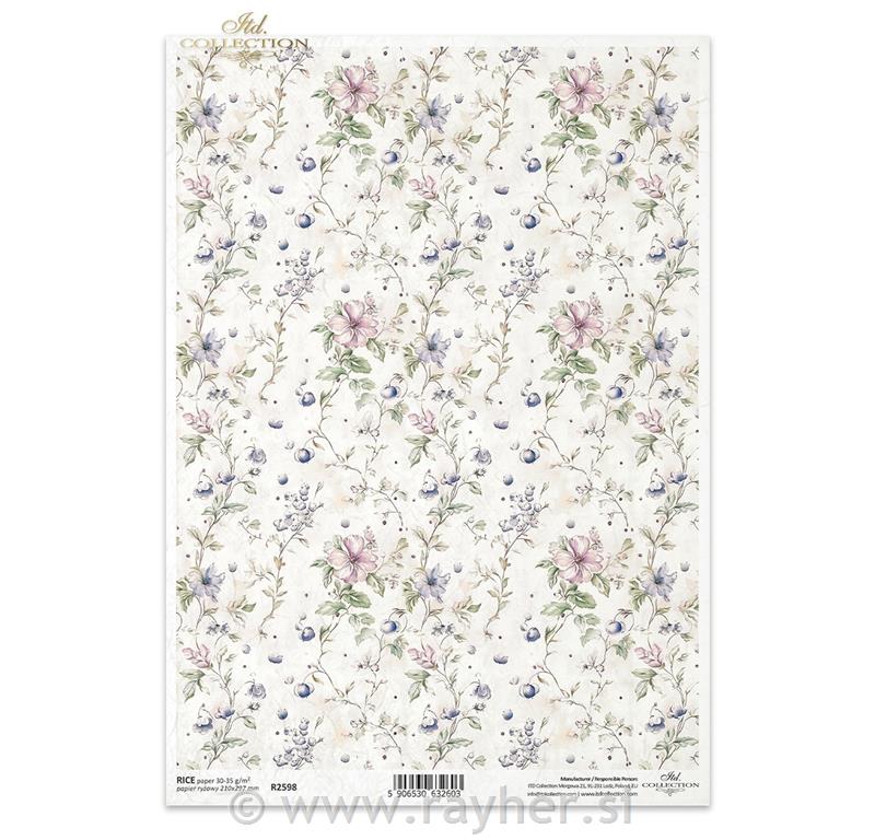 DECOUPAGE PAPIR RIŽIN A4