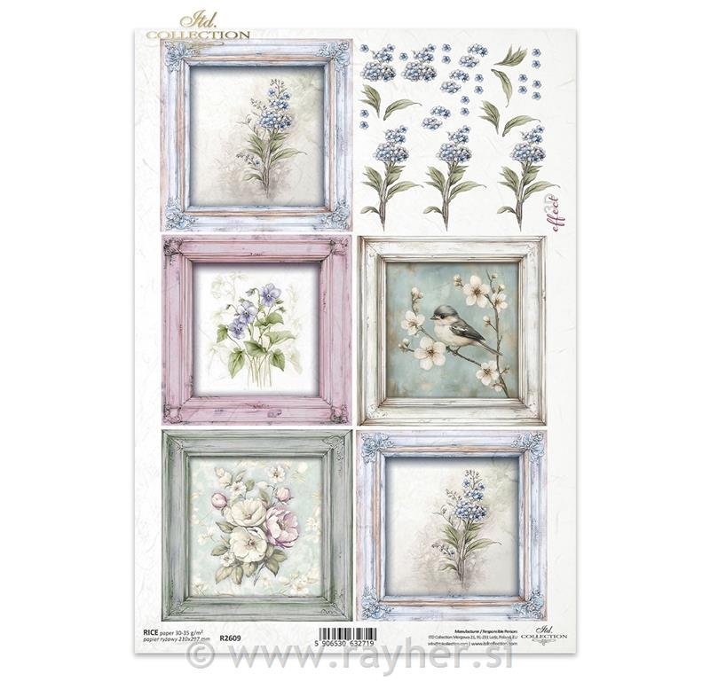 DECOUPAGE PAPIR RIŽIN A4