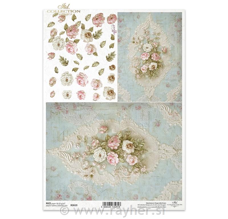 DECOUPAGE PAPIR RIŽIN A4