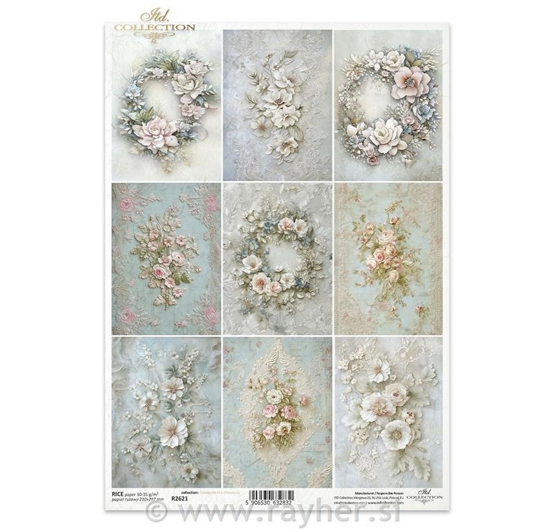 DECOUPAGE PAPIR RIŽIN A4