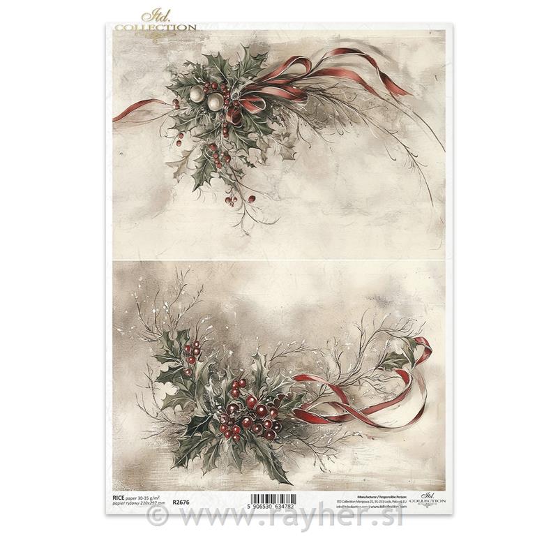 DECOUPAGE PAPIR RIŽIN A4
