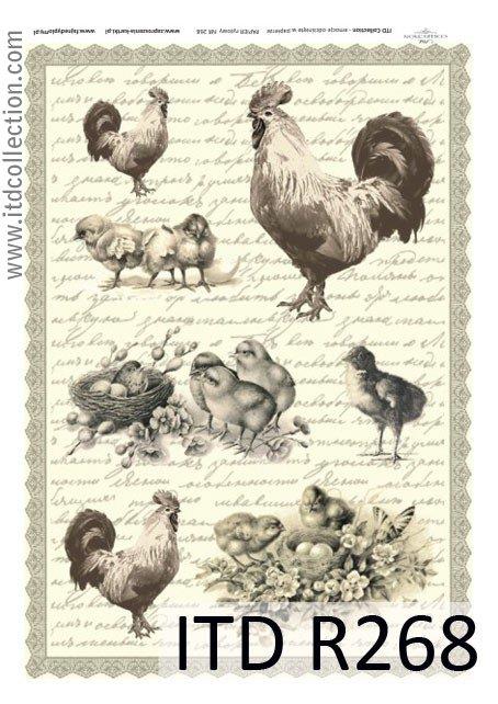 DECOUPAGE PAPIR RIŽIN A4, USKRS 12