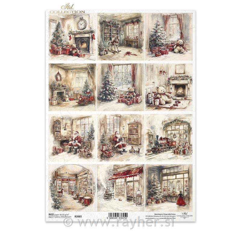 DECOUPAGE PAPIR RIŽIN A4