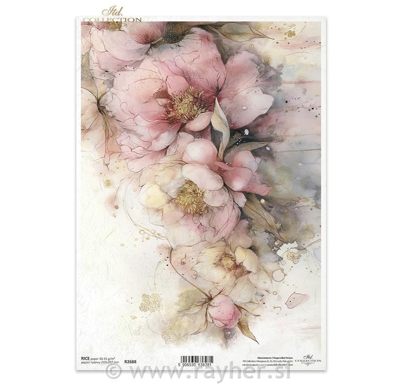 DECOUPAGE PAPIR RIŽIN A4
