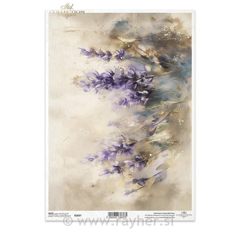 DECOUPAGE PAPIR RIŽIN A4