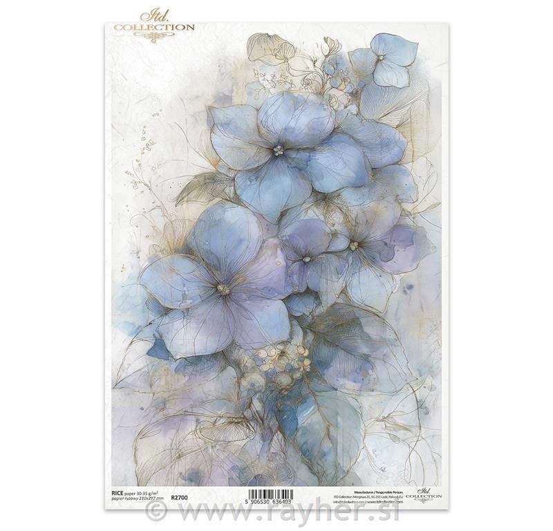 DECOUPAGE PAPIR RIŽIN A4