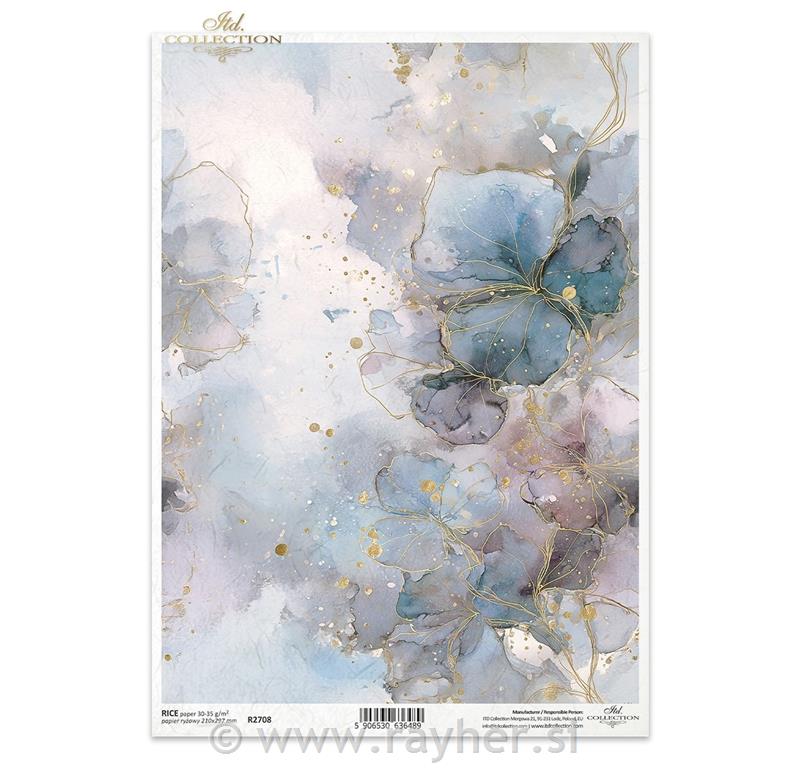 DECOUPAGE PAPIR RIŽIN A4
