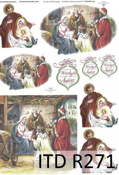 DECOUPAGE PAPIR RIŽIN A4, SVETA OBITELJ