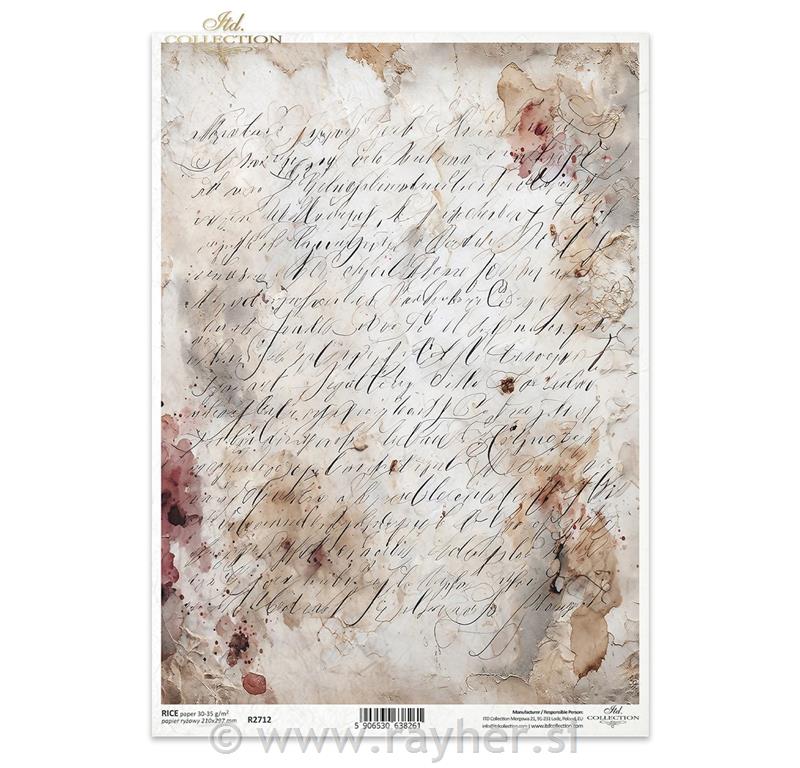 DECOUPAGE PAPIR RIŽIN A4
