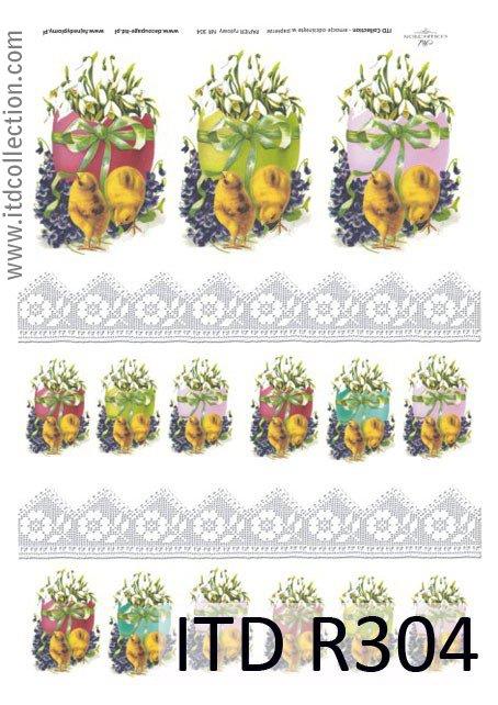 DECOUPAGE PAPIR RIŽIN A4, USKRS 15