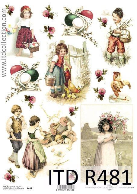 DECOUPAGE PAPIR RIŽIN A4, USKRS 9