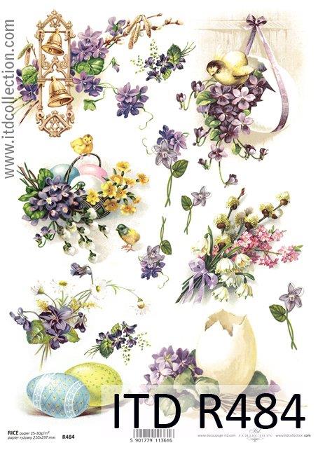 DECOUPAGE PAPIR RIŽIN A4, USKRS 7