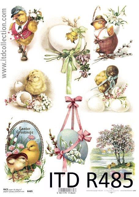 DECOUPAGE PAPIR RIŽEV A4, VELIKA NOČ 6