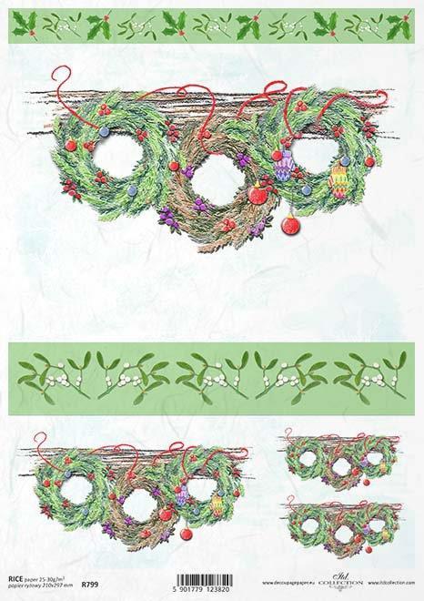 DECOUPAGE PAPIR RIŽIN A4, VIJENCI