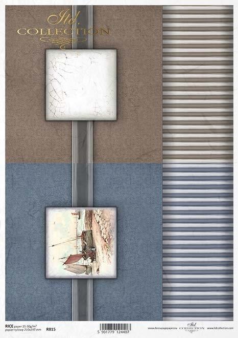 DECOUPAGE PAPIR RIŽIN A4, MORSKI ELEGANT