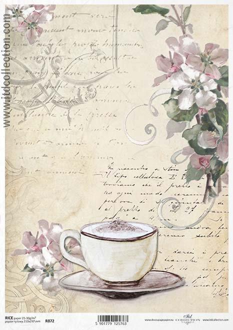 DECOUPAGE PAPIR RIŽIN A4, VINTAGE SKODEL