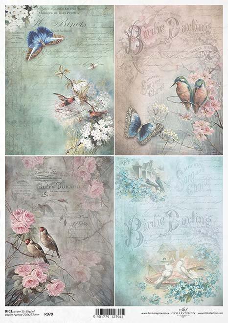 DECOUPAGE PAPIR RIŽIN A4, VINTAGE SLIKE