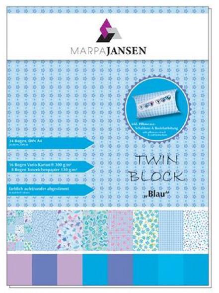 Set papira Twin Block A4 plavi tonovi16x fotok. 300g + 8x tonp. 130g