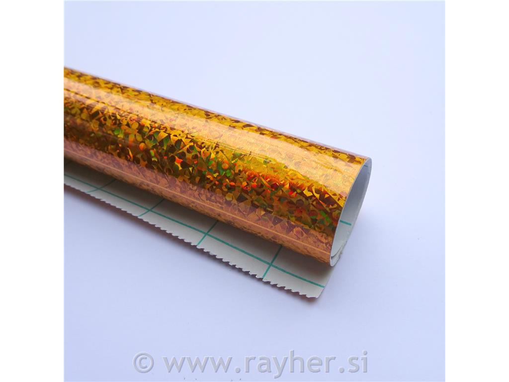 Holografska folija 0,5x1 m, oranžna