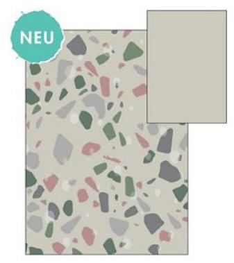 Karton GreyLine 230g 50x70 cm, terrazzo zelen