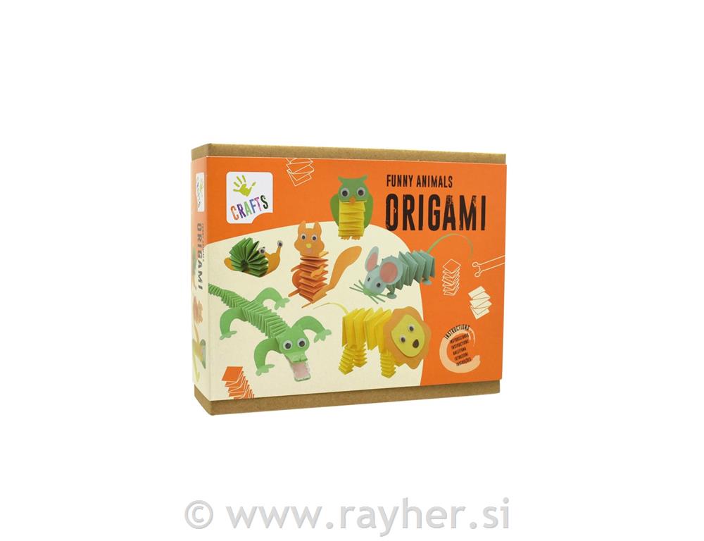 Ustvarjalni set: Smešne živali - origami