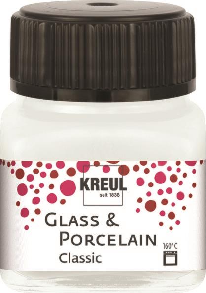 Boja za porculan i staklo, 20 ml, pokivna, krem bijela