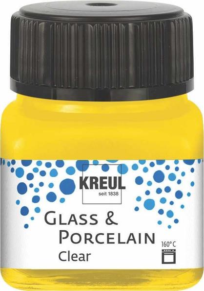 Boja za porculan i staklo, 20 ml, transparent, sunčano žuta