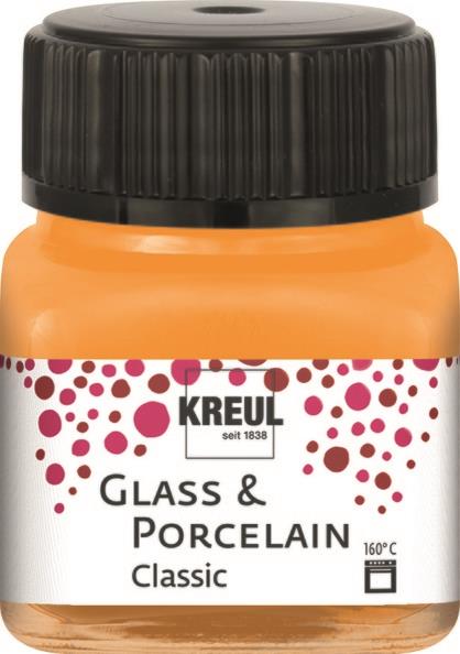 Boja za porculan i staklo, 20 ml, pokivna, narančasta