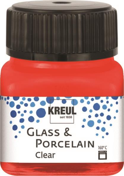 Boja za porculan i staklo, 20 ml, transparent, trešnjevo crvena