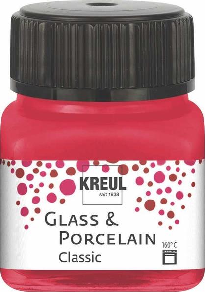 Boja za porculan i staklo, 20 ml, pokivna, karmin crvena