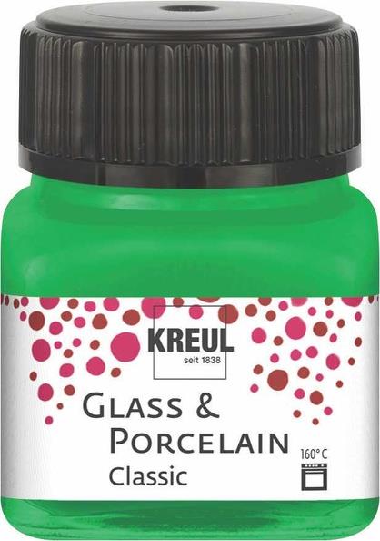 Barva za porcelan in steklo, 20ml, zelena, pokrivna